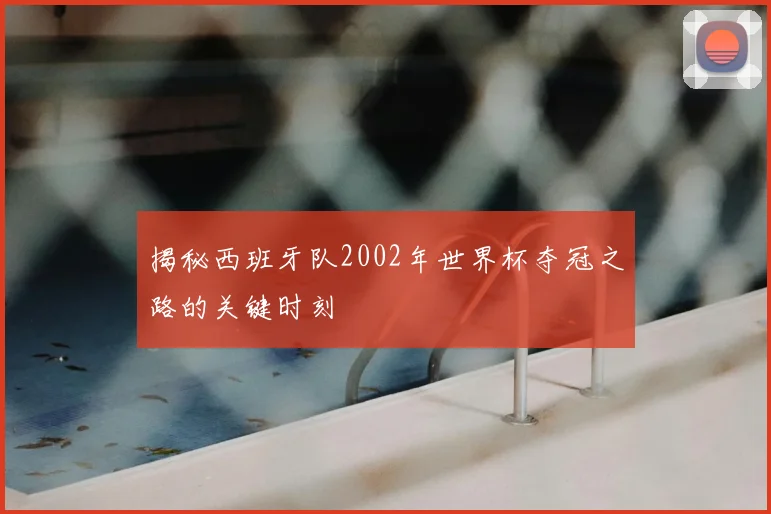 揭秘西班牙队2002年世界杯夺冠之路的关键时刻